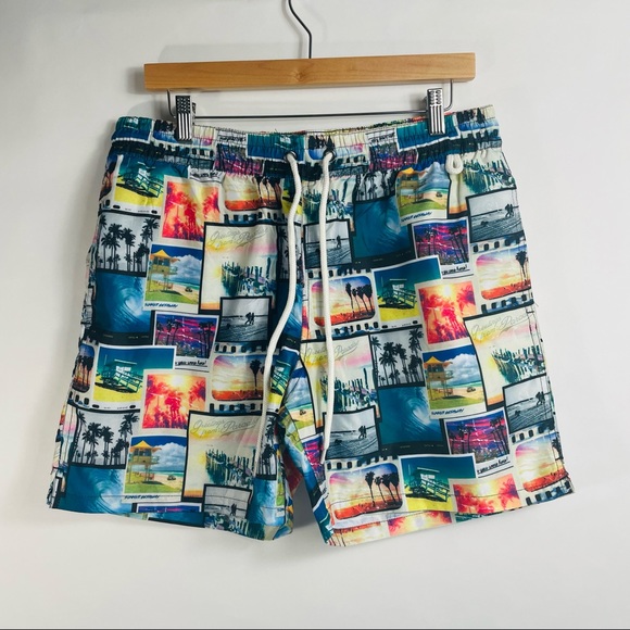 South Miami Beach Swim Trunks Size Medium - Picture 1 of 2